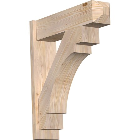 Ekena Millwork Merced Smooth Craftsman Outlooker, Douglas Fir, 7 1/2"W x 28"D x 32"H OUT08X28X32MRC04SDF